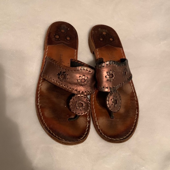 Jack Rogers Shoes Jack Rogers Bronze Sandals Poshmark